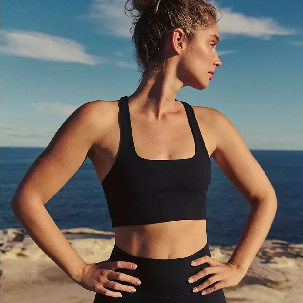 NWT FP Movement x Hatch Never Better Square Neck Bra Black Size XS